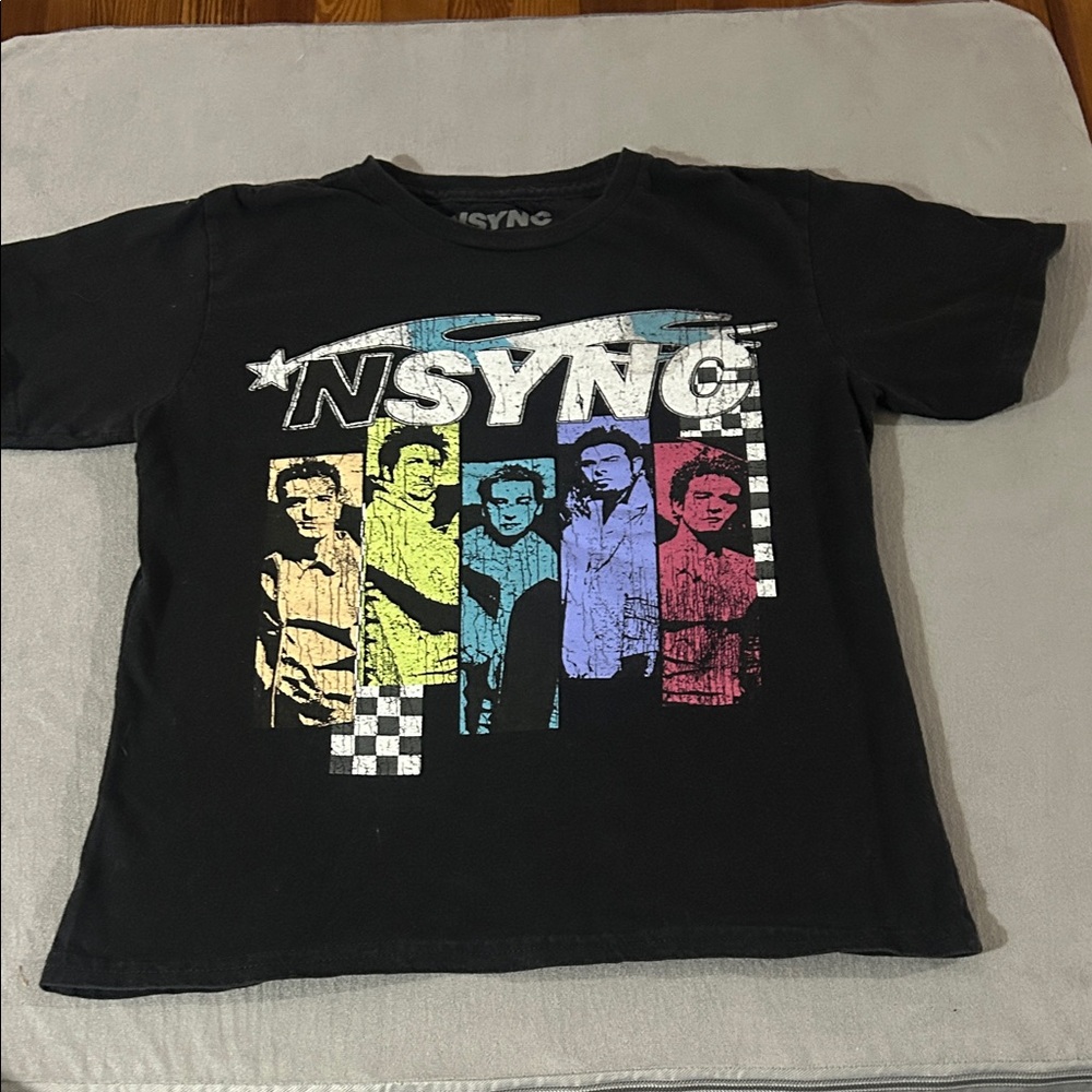 NSYNC Kids Black Graphic Tee